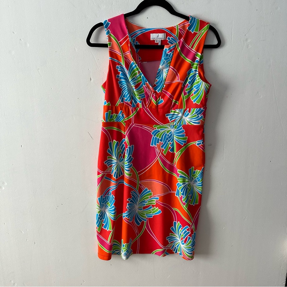 Jude Connally Ellie Palm Bright Colorful Dress